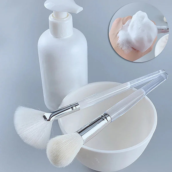 1Pc DIY Facial Cleanser Brush Soft Hair Face Massage Wash Brush Face Mask Brush